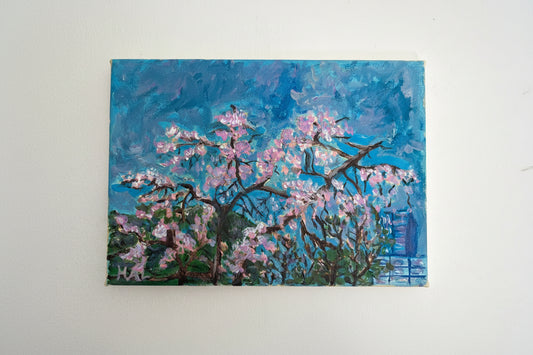 "Cherry Blossoms" original canvas painting
