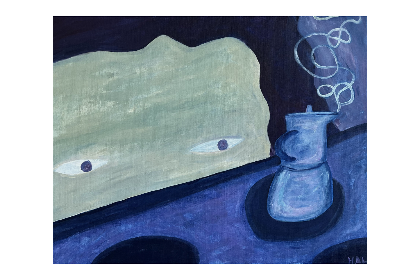 "Watching the coffee brew" Art Print